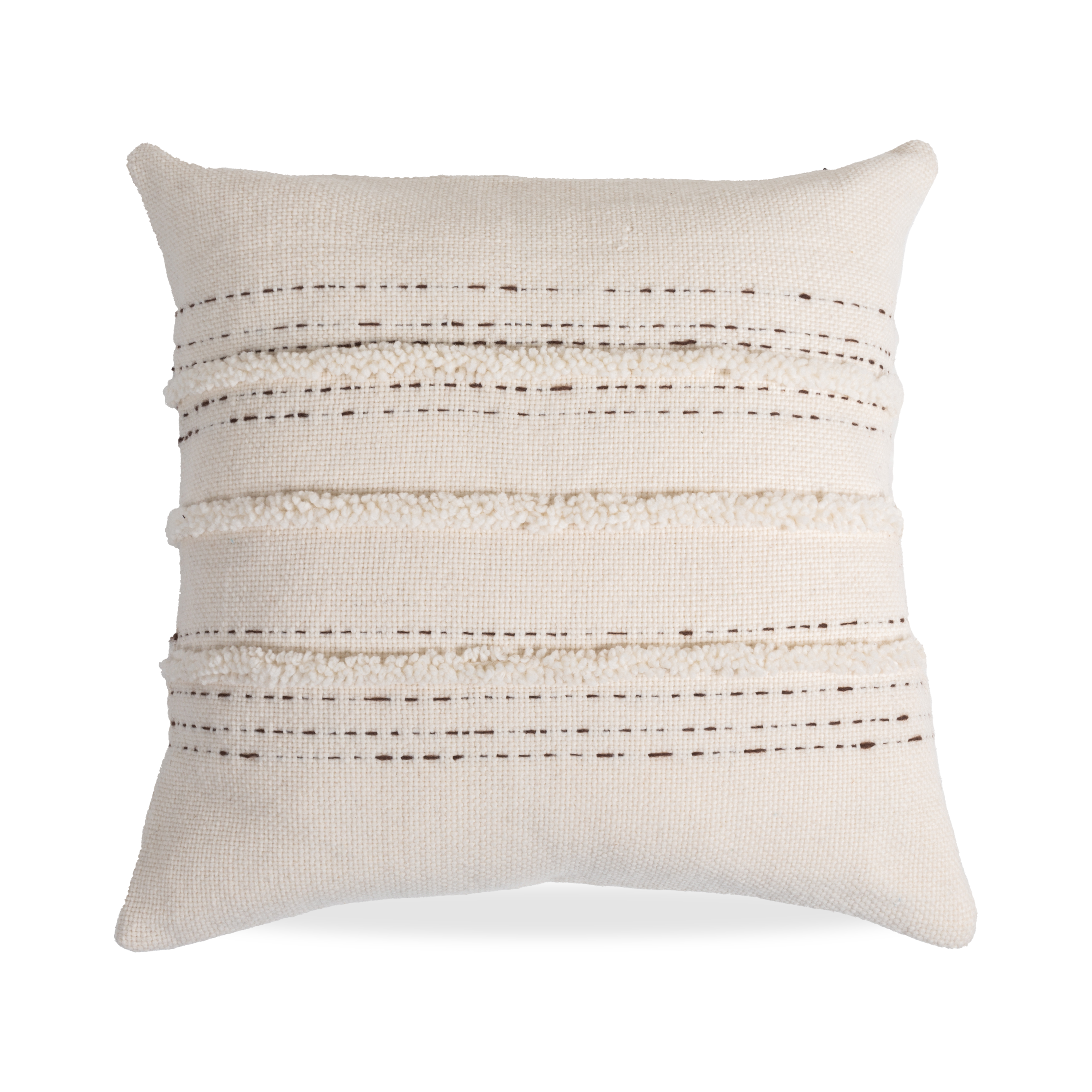 Bolster Pillows for Sofa DecorationDot Fringe Wool Pillow