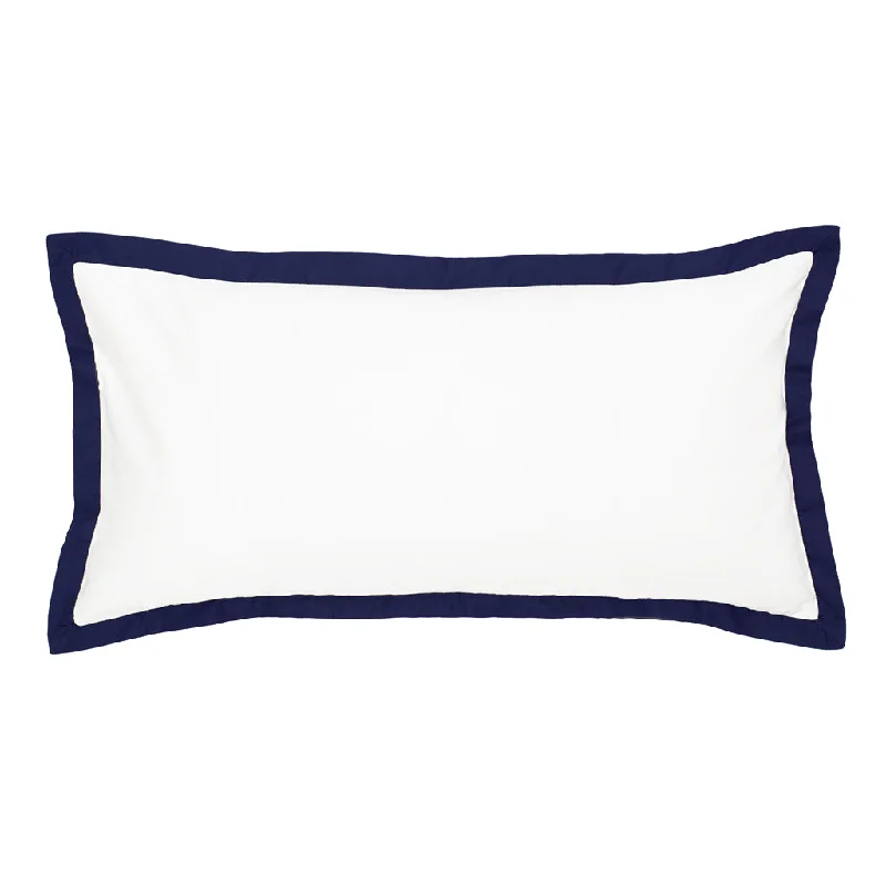 Down Alternative Pillows for Ethical ChoicesNavy Blue Linden Throw Pillow