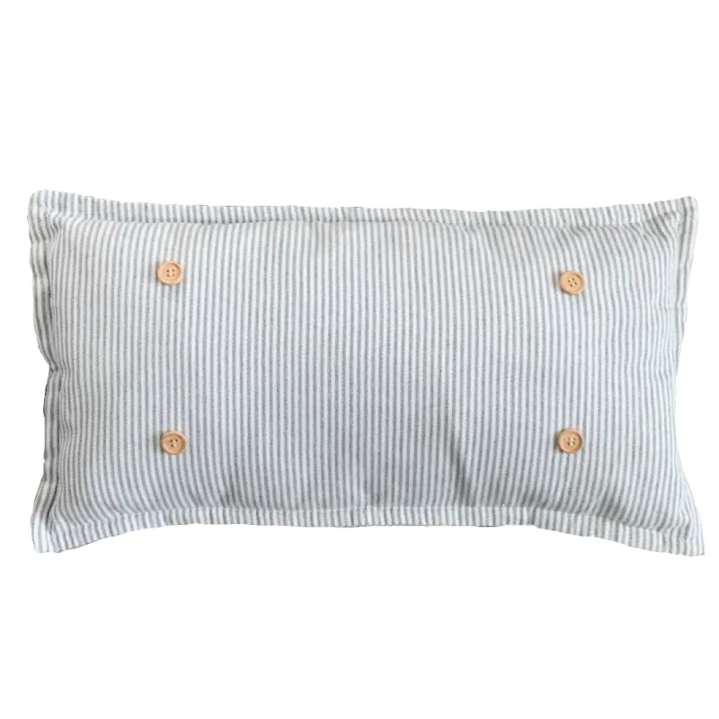 Kids Pillows with Fun DesignsPlush Pillows for a Cozy BedPillow ONLY (with fluffy insert): Farmhouse Gray/White Ticking Stripes: GRAY/WHITE STRIPES TICKING PILLOW (with insert) Kids Pillows with Fun DesignsPlush Pillows for a Cozy BedPillow ONLY (with fluffy insert): Farmhouse Gray/White Ticking Stripes: GRAY/WHITE STRIPES TICKING PILLOW (with insert)