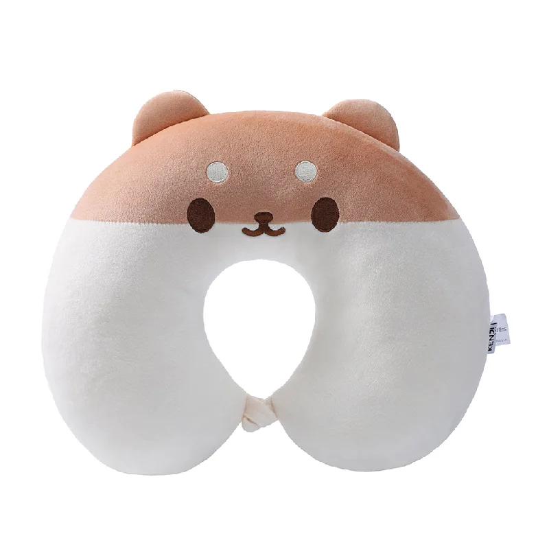 Plush Pillows for a Cozy BedYabu Shiba Travel Pillow