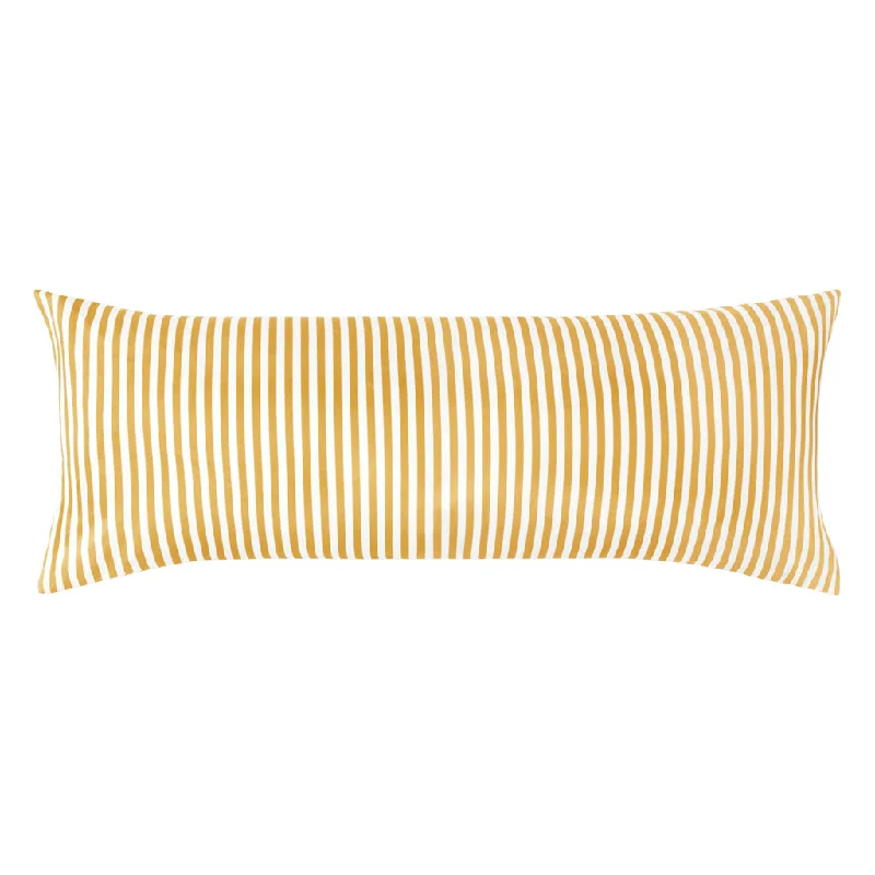 Cooling Pillows for Hot SleepersThe Ochre Striped Extra Long Throw Pillow