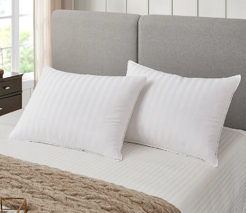 Cooling Pillows for Hot SleepersBlue Ridge Home Supreme Damask Stripe Soft White Down Pillow Cooling Pillows for Hot SleepersBlue Ridge Home Supreme Damask Stripe Soft White Down Pillow