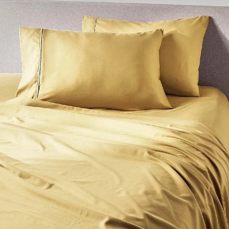 Rayon - Cotton Sheets for a Breathable and Soft BlendHarvest Gold Sheet Set