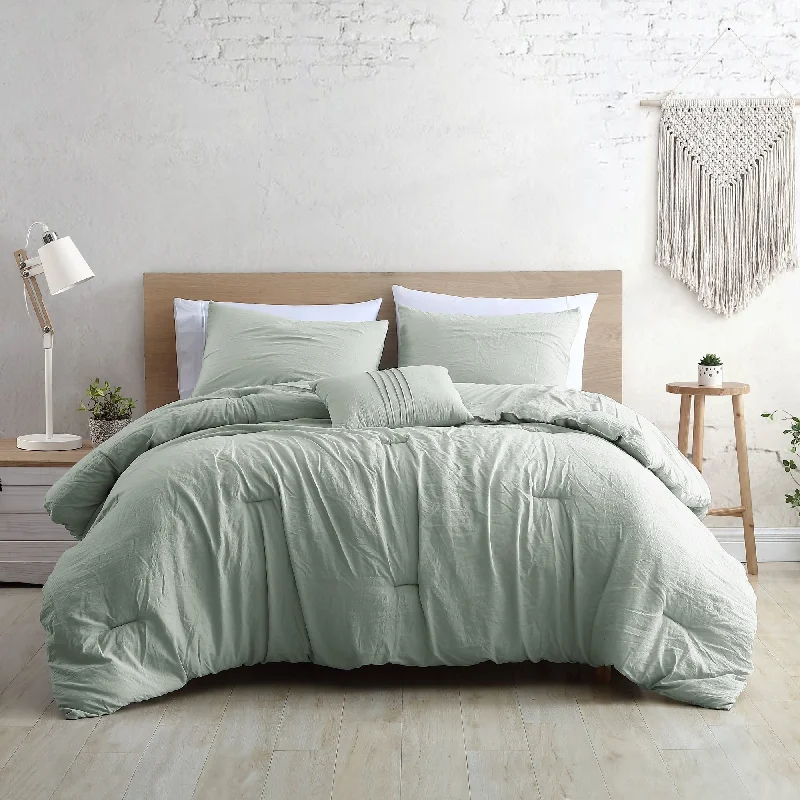 Queen - size comforters for standard queen - sized mattressesModern Threads Braelyn 4-Piece Garment-Washed Comforter Set Queen - size comforters for standard queen - sized mattressesModern Threads Braelyn 4-Piece Garment-Washed Comforter Set
