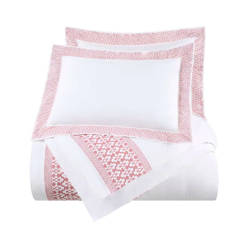Bamboo - fiber - filled comforters with antibacterial and breathable qualitiesSouthern Tide Augustine White/Pink Comforter Set Bamboo - fiber - filled comforters with antibacterial and breathable qualitiesSouthern Tide Augustine White/Pink Comforter Set