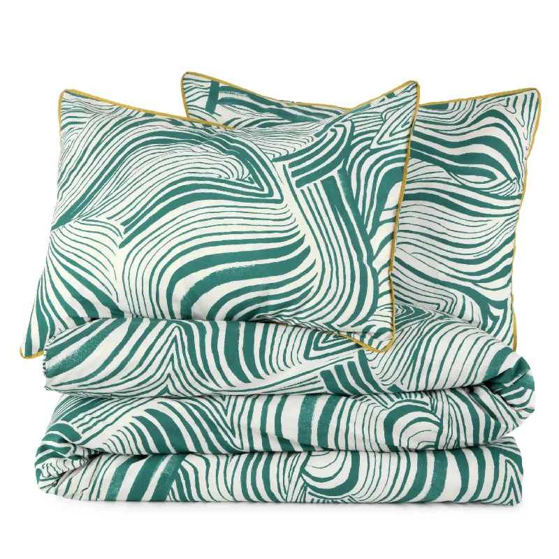 Duck down comforters with a softer feel and good warmth retentionZebra Marble Teal Comforter Set from Novogratz by Utica Duck down comforters with a softer feel and good warmth retentionZebra Marble Teal Comforter Set from Novogratz by Utica