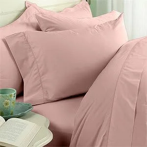 Queen - Size Sheet Sets with a European Pillowcase SetKing Flat Sheet Pink Egyptian Cotton 1000 Thread Count Queen - Size Sheet Sets with a European Pillowcase SetKing Flat Sheet Pink Egyptian Cotton 1000 Thread Count