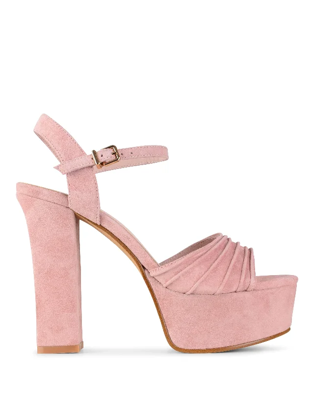 Rae Baby Pink Suede