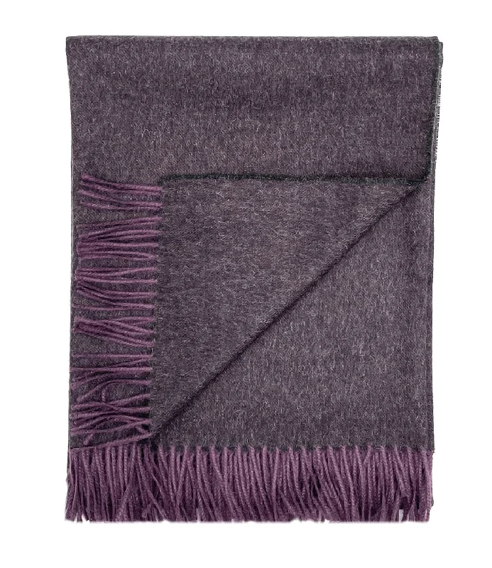 Microfiber blankets that are durable and easy to care forNEW! 100% Baby Alpaca Throw - Elderberry