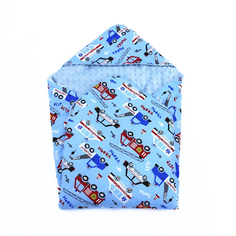 Rayon from bamboo blankets for a silky and breathable feel5 point Emergency Vehicles travel blanket