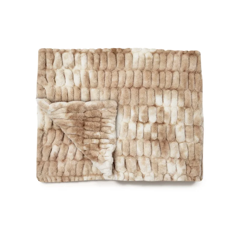 Rayon from bamboo blankets for a silky and breathable feelCaramel N' Cream