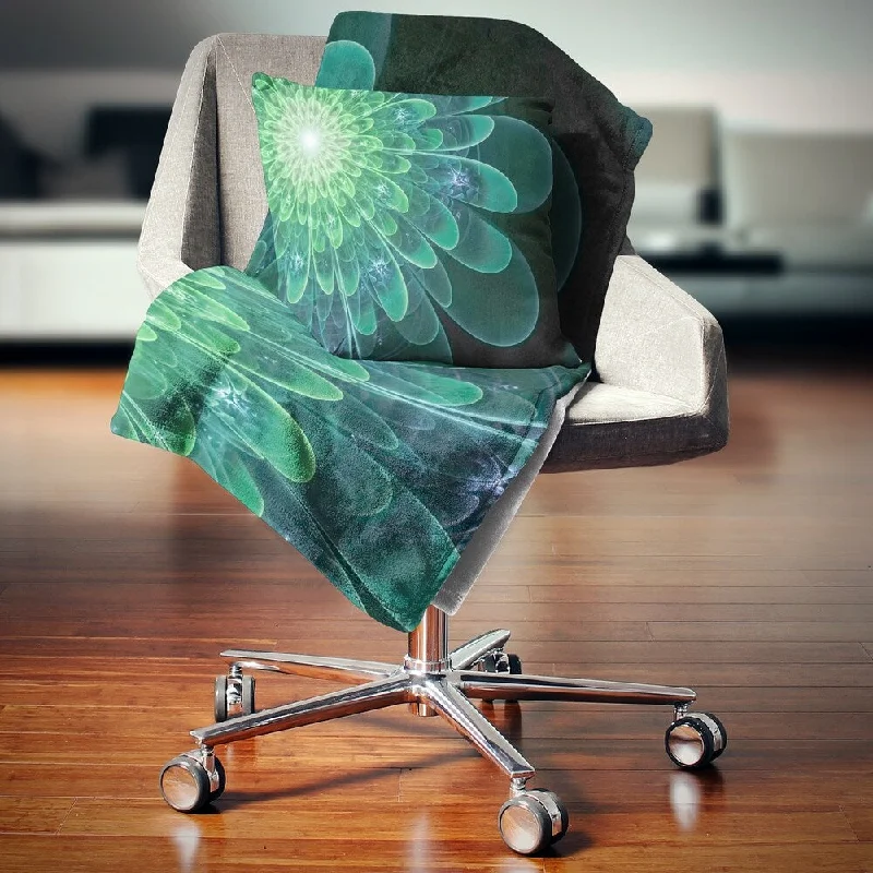 Acrylic blankets for a soft and affordable alternativeDesignart 'Perfect Fractal Flower in Soft Green' Floral Throw Blanket Acrylic blankets for a soft and affordable alternativeDesignart 'Perfect Fractal Flower in Soft Green' Floral Throw Blanket