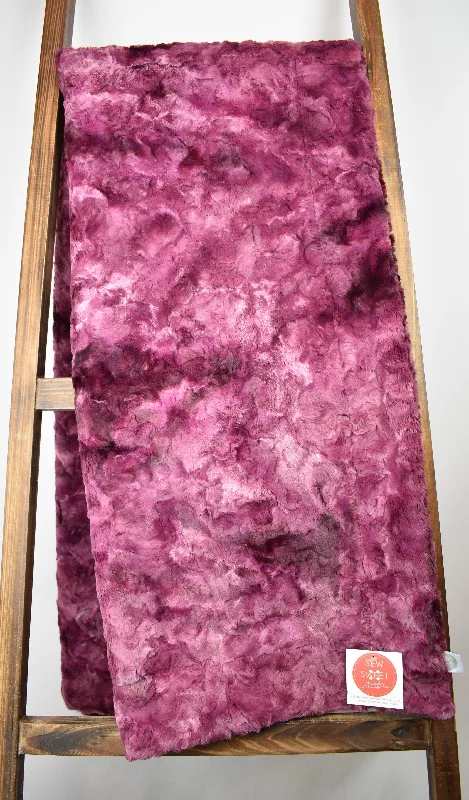 Recycled polyester blankets for an eco - conscious optionGalaxy Merlot - OMG Nicole