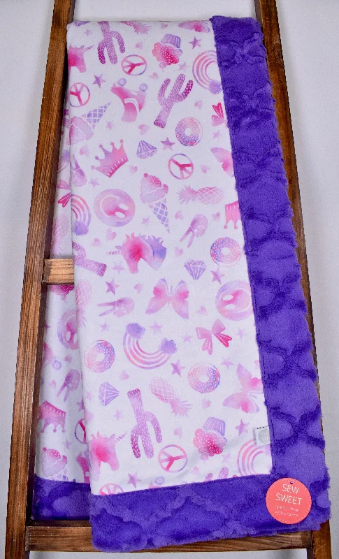 Synthetic fiber blend blankets for a budget - friendly choiceGirls Rule Hot Pink / Lattice Jewel - Adult Snuggler Blanket Synthetic fiber blend blankets for a budget - friendly choiceGirls Rule Hot Pink / Lattice Jewel - Adult Snuggler Blanket