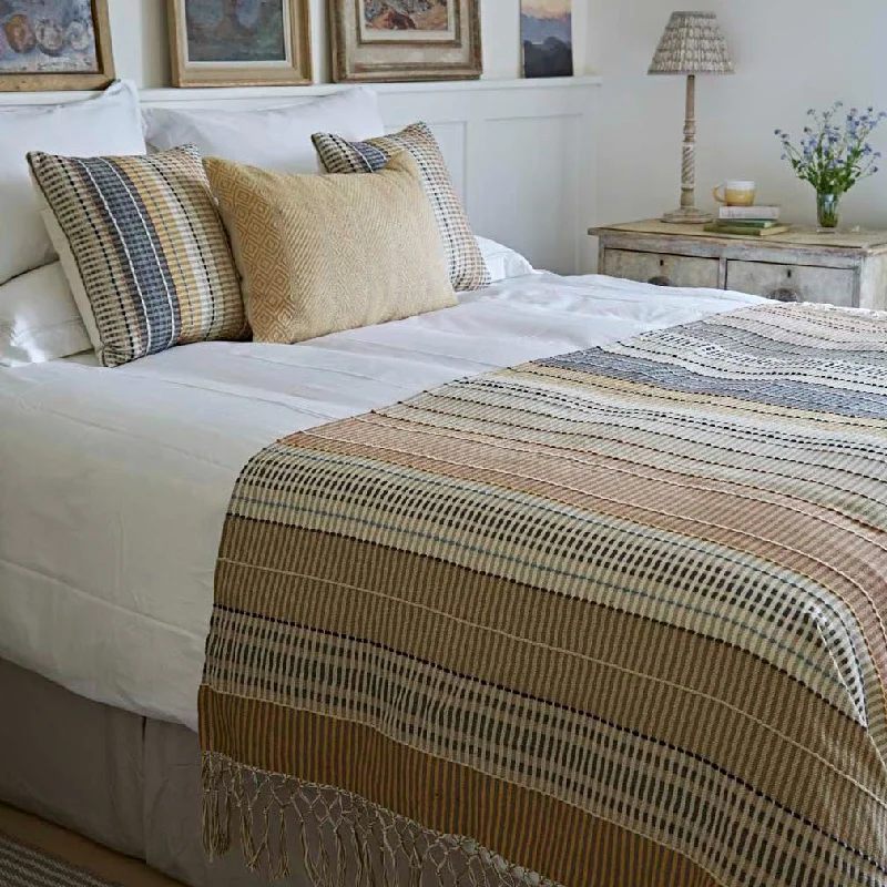 Alpaca wool blankets for a hypoallergenic and warm optionMadras Gold Check Throw