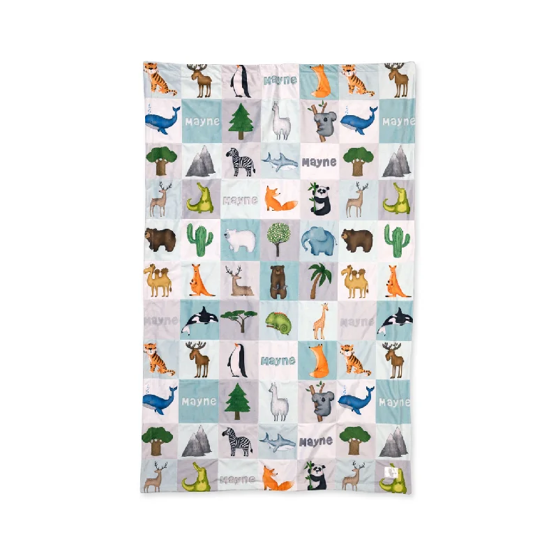 Bamboo fiber blankets with natural antibacterial propertiesPersonalized Quilt Style Blanket