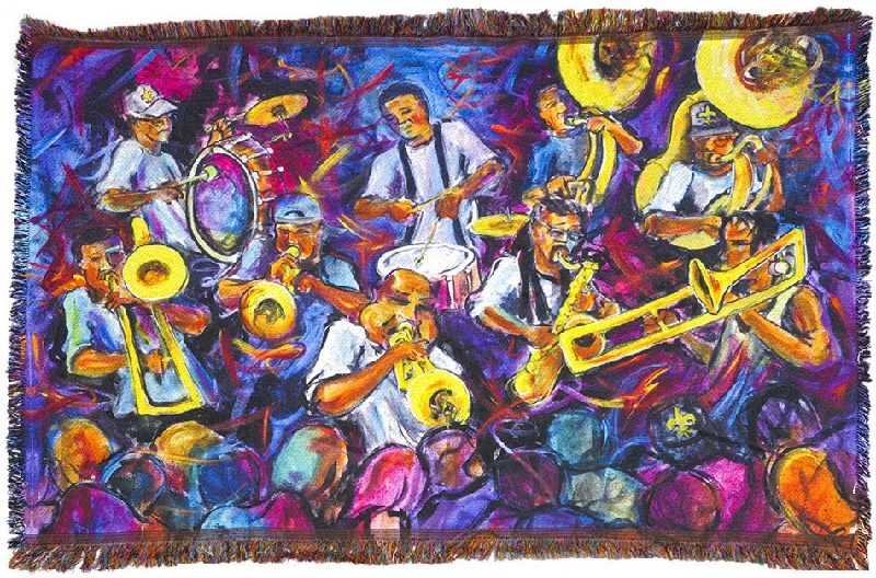 Synthetic fiber blend blankets for a budget - friendly choiceRebirth Brass Band - Blanket
