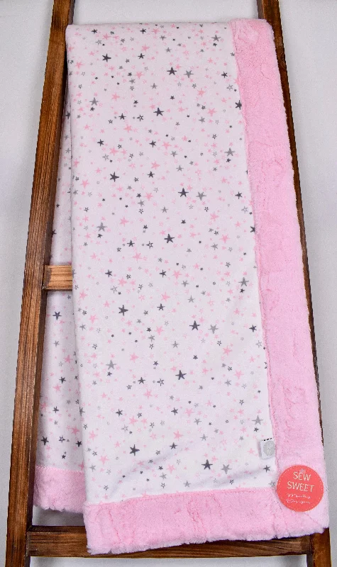 Mohair blankets with a unique sheen and softnessStarbright Blush Graphite Print / Hide Blush - Adult Snuggler Blanket Mohair blankets with a unique sheen and softnessStarbright Blush Graphite Print / Hide Blush - Adult Snuggler Blanket