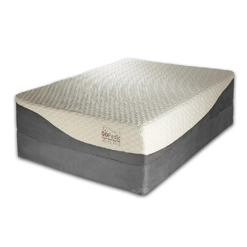 Gel - infused memory foam mattresses for cooler sleepGo Pedic 12-inch Twin-size Gel Memory Foam Mattress Gel - infused memory foam mattresses for cooler sleepGo Pedic 12-inch Twin-size Gel Memory Foam Mattress