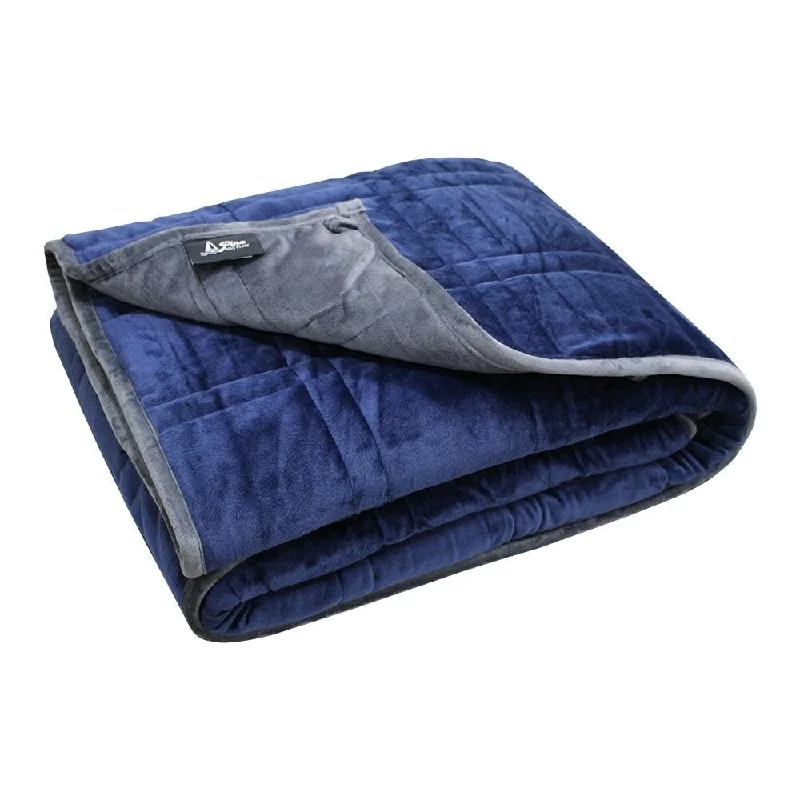 Chenille blankets with a thick and fuzzy textureP&R Ultra Plush Minky Weighted Blanket