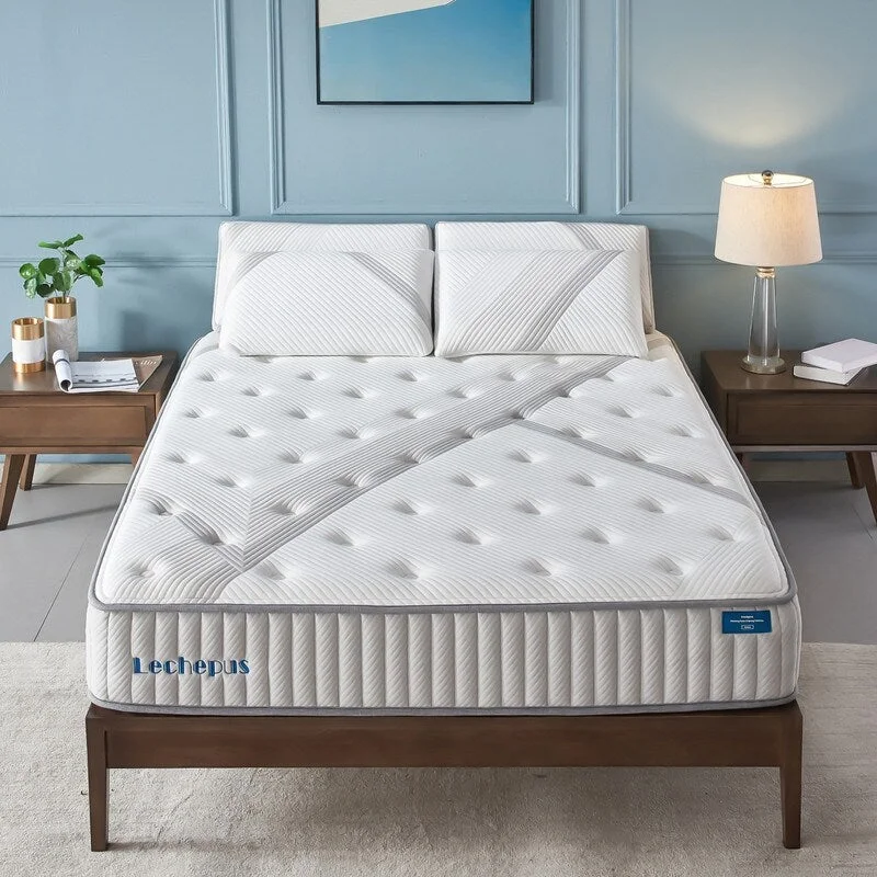 Bamboo - charcoal infused mattresses for odor absorptionTwin Size Mattress 10 Inch Euro Top Hybrid Mattress, Gel Memory Foam for Cool Sleep and Balance Support Bamboo - charcoal infused mattresses for odor absorptionTwin Size Mattress 10 Inch Euro Top Hybrid Mattress, Gel Memory Foam for Cool Sleep and Balance Support