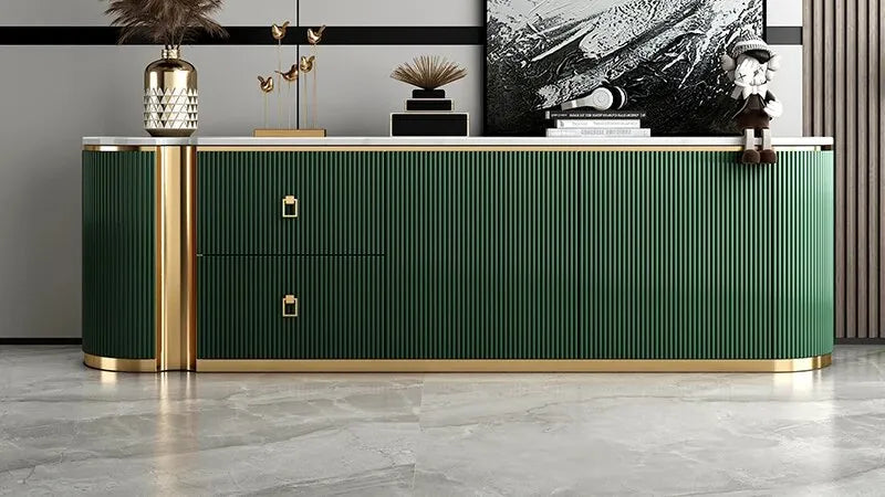 Innerspring mattresses with coil counts for supportVivo Luxury TV Unit in Green